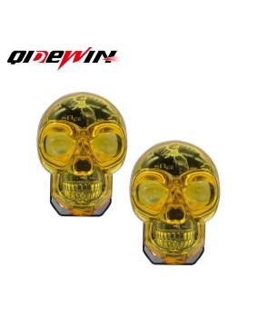 Skeleton motorcycle spotlight LED rainbow retro high brightness electric vehicle headlight modification headlightCross border exclusive supply