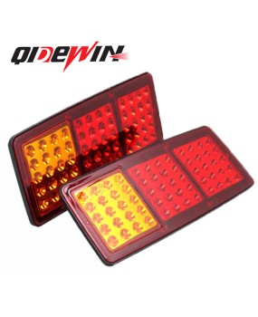 Car LED taillights, three color iron frame, rear taillights, truck waterproof trailer taillights, trailer taillights, turn signals, 24V 60V lights