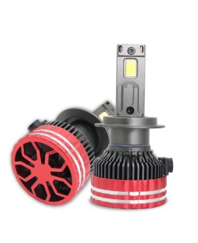 Cross border exclusive car LED headlights H4 high and low beam dual copper tube high-power headlights 9005 9006 car headlights