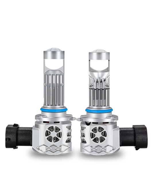Car LED headlights H4H7 dual lens high beam cannonSuitable for Y9Pro car light modification accessoriesCross border exclusive supply