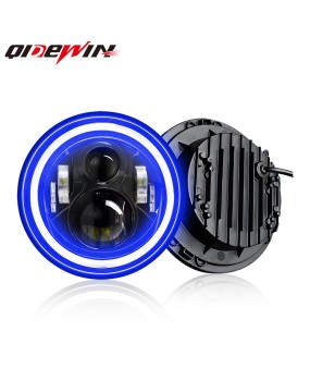 Cross border factory new 7-inch Wrangler headlights with full circle and 6 beads Harley motorcycle spotlights modified for off-road use