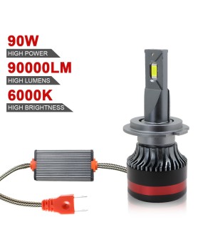 M8 car LED headlight single copper tube high-power h4 high and low beam integrated headlight modification car light cross-border exclusive
