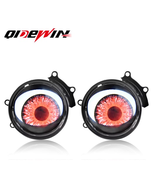 3-inch dynamic devil's eye car eye light suitable for lens LED headlights modified blink devil's eye car light
