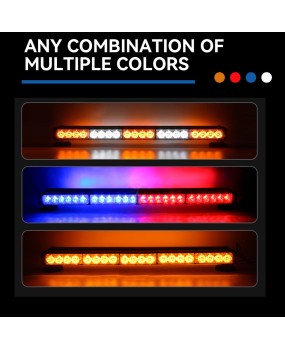 Car LED warning light, roof strip, red and blue flashing warning light, high brightness flashing top light, cross-border exclusive