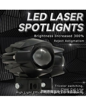 New cross-border waterbird monocular motorcycle spotlight modified with high and low beam dual lens external electric vehicle LED headlights