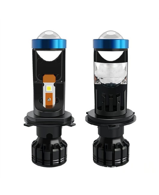 Car LED headlights H4H7 dual lens high beam cannonSuitable for Y9Pro car light modification accessoriesCross border exclusive supply