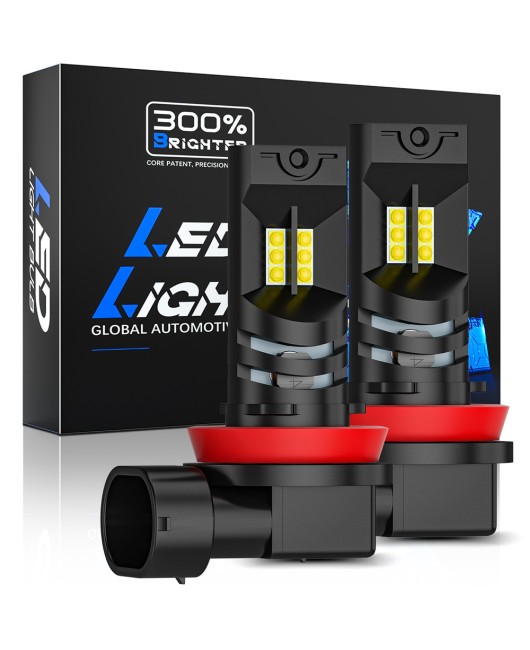 DXZ car LED headlights H8/H9/H11/9005 12 LED high-power LED front fog lights car bulb