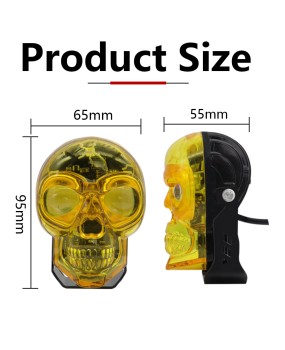 Skeleton motorcycle spotlight LED rainbow retro high brightness electric vehicle headlight modification headlightCross border exclusive supply