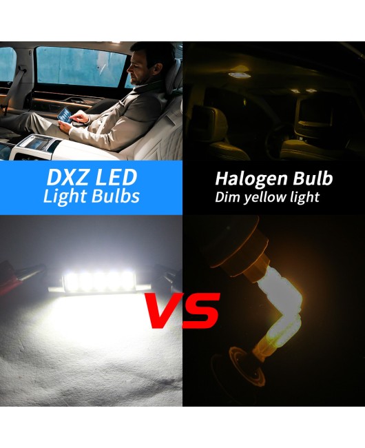 DXZ CANBUS 3030 decoding double pointed light 31MM 36MM 39MM 41MM LED roof reading light