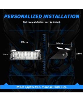 DXZ new car high beam dog counterattack light S32LED suction cup type flashing light road light shovel light warning light