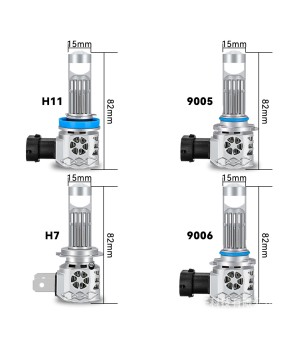 Source Factory Y9max Automotive LED Headlights Mini Lens H7 Direct Insertion Headlights Modified Headlights Cross border