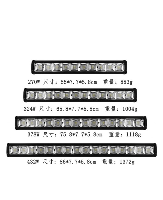 Source factory applies 24V automotive strip lights, LED ultra bright truck long spotlights, work lights, modified headlights