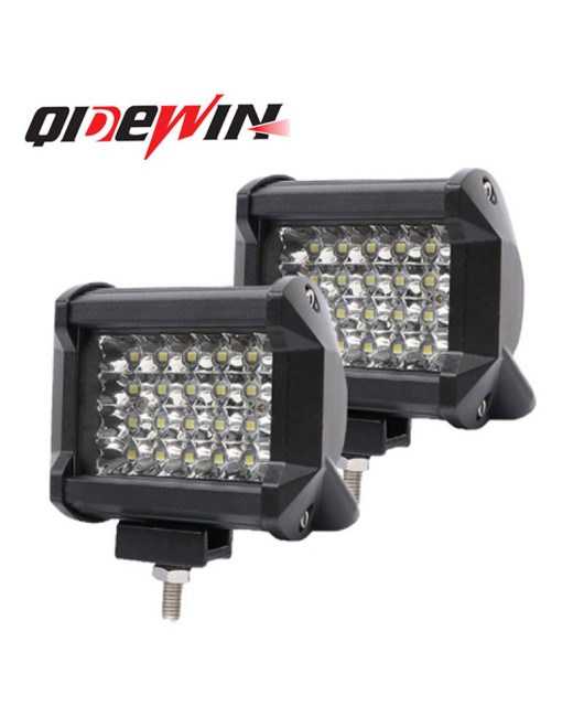 Car LED work light 4-inch 4-row 72w work light spotlight car roof light car LED strip light