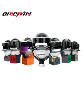 Cross border exclusive laser lens car LED headlights, dual direct reflector cup, high-power modified high and low beam headlights