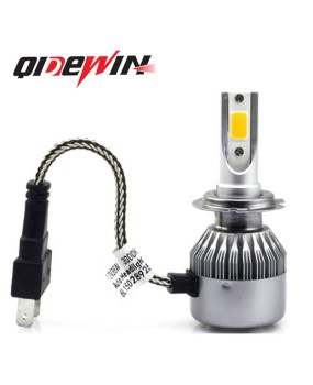 Suitable for C6 car LED headlights with golden light LED lights 9005 9006 H11 H7 H4 integrated headlight lights