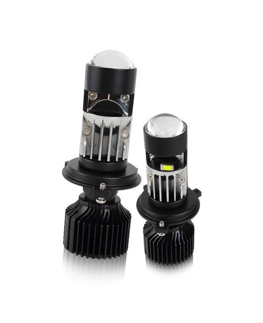 Car LED headlights H4H7 dual lens high beam cannonSuitable for Y9Pro car light modification accessoriesCross border exclusive supply