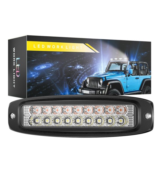 DXZ Automotive LED Work Light One line Embedded Work Light LED Off road Vehicle Spotlight Auxiliary Light Maintenance Light