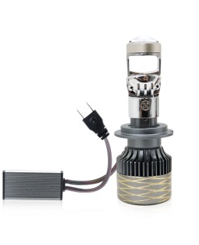 Cross border A81 car LED headlights H4 ultra bright far and near integrated dual lens headlights modified H7 car headlights