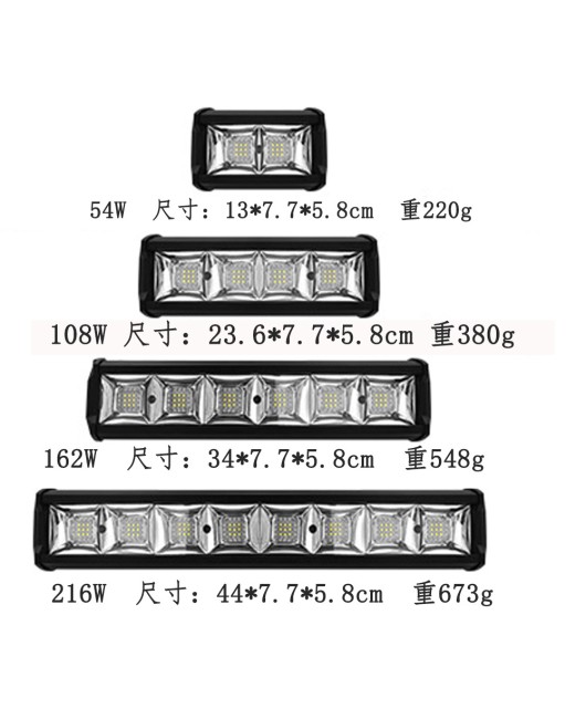 Source factory applies 24V automotive strip lights, LED ultra bright truck long spotlights, work lights, modified headlights