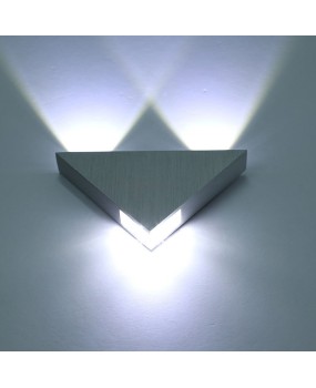 Led Wall Lamp 3W Aluminum Triangle Wall Light For Bedroom Home Lighting Luminaire Bathroom Light Fixture 