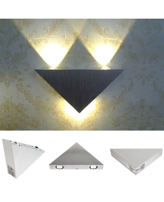 Led Wall Lamp 3W Aluminum Triangle Wall Light For Bedroom Home Lighting Luminaire Bathroom Light Fixture 