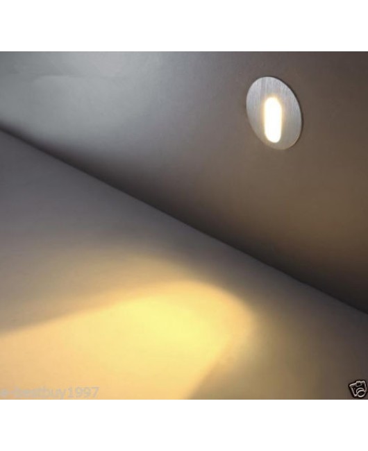 1W/3W LED Lampe Murale Spot Circulaire Encastrable Coin Mur Escalier Chemin luminaire